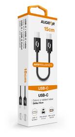 Kábel Aligator Power USB-C/USB-C, 15cm čierny

 obrázok produktu 1 z 3