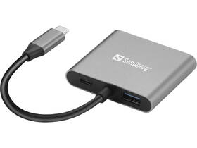Dokovacia stanica Sandberg USB-C Dock, 2xHDMI, USB-A 3.0, USB-C PD 100W čierna

 obrázok produktu 1 z 5
