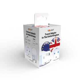 Cestovný adaptér Solight na použitie vo Veľkej Británii, typ G biely

 obrázok produktu 5 z 5