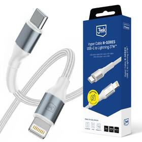 Kábel 3mk N-SERIES USB-C/Lightning 3m PD 3.0 9V/3A 27W biely

 obrázok produktu 2 z 4