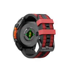Remienok Cubenest Premium Silicone Garmin QuickFit Band 22mm čierny/červený

 obrázok produktu 3 z 5