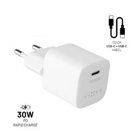 Nabíjačka do siete FIXED Mini 1x USB-C PD 30W + USB-C kabel 1m biela

 obrázok produktu 1 z 6