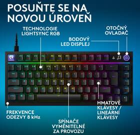 Klávesnica Logitech G316 X 75 - CZ/SK layout čierna

 obrázok produktu 10 z 19