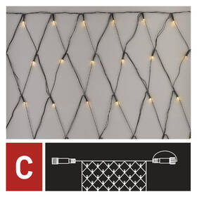 Spojovacia reťaz EMOS 160 LED Standard - sieť, 1,5x2 m, vonkajšia, teplá biela, časovač 

 obrázok produktu 2 z 8