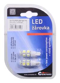 Autožiarovka Compass 33719 SUPER LED 12V T10 (2 ks) biela

 obrázok produktu 1 z 1