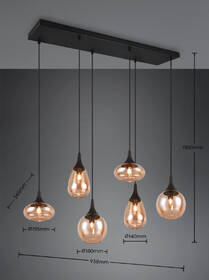 Závesné svietidlo TRIO LUMINA, 6x E14 čierne/sklo

 obrázok produktu 6 z 6