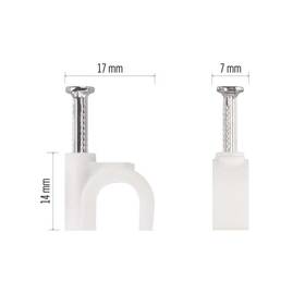 Káblový klip EMOS 10MM, 50KS biely

 obrázok produktu 9 z 9