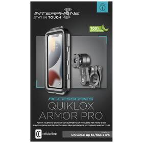 Držiak na mobil Interphone Armor Pro, úchyt na riadidlá QUIKLOX, max. 6,5" čierny

 obrázok produktu 3 z 3