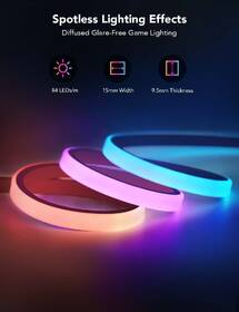 LED pásik Govee Neon RGBIC, LED podsvietenie pre stôl, 3 m biely

 obrázok produktu 6 z 7