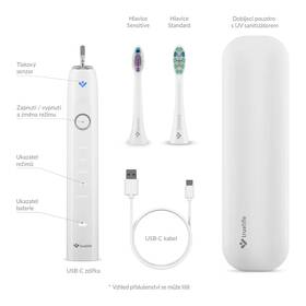 Súprava zubných kefiek TrueLife SonicBrush Clean70 UV Duo čierna/biela

 obrázok produktu 3 z 13