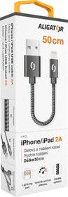 Kábel Aligator Premium USB/Lightning, 0,5m čierny

 obrázok produktu 1 z 7