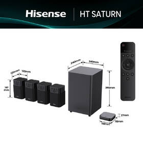 Soundbar Hisense HT Saturn čierny

 obrázok produktu 2 z 9
