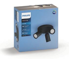 Bodové svietidlo Philips Pongee, 3xGU10 čierne

 obrázok produktu 3 z 3