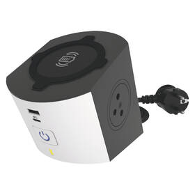 Kábel predlžovací Legrand 2x zásuvka, USB, bezdrôtové nabíjanie, 2m čierny/biely

 obrázok produktu 1 z 4