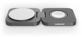 Bezdrôtová nabíjačka Cubenest S211 Pre 2v1 s podporou uchytenia MagSafe sivá

 obrázok produktu 2 z 11