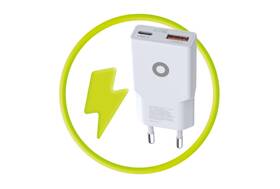 Nabíjačka do siete Mobile Origin Slim 1x USB-A/1x USB-C GaN 30W biela

 obrázok produktu 3 z 8