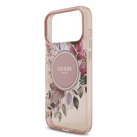 Kryt na mobil Guess IML Flowers Strap MagSafe na Apple iPhone 17 Pro Max ružový

 obrázok produktu 4 z 7