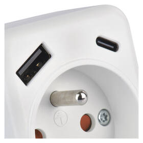 Rozbočovacia zásuvka EMOS 1x USB, 1x USB-C, 1x zásuvka biela

 obrázok produktu 2 z 4