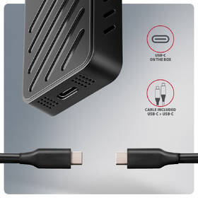 Externý rámček Axagon ARMORED box, USB-C 20Gbps - M.2 NVMe SSD čierny

 obrázok produktu 3 z 9