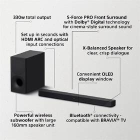 Soundbar Sony HT-S400 čierny

 obrázok produktu 13 z 20