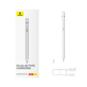 Stylus Baseus Smooth Writing 2 s káblovým nabíjaním USB-C biely

 obrázok produktu 8 z 16