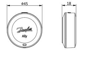 Príslušenstvo Danfoss Ally priestorový senzor 014G2480, Zigbee biely

 obrázok produktu 2 z 2