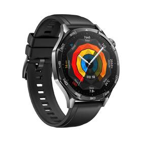 Inteligentné hodinky Huawei Watch GT 5 46 mm Active NFC - Black + Black Fluoroelastomer Strap 

 obrázok produktu 3 z 6