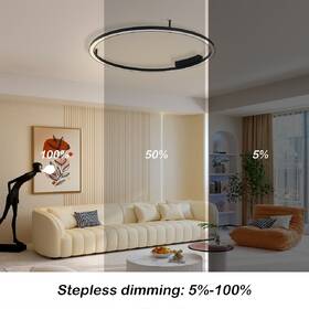 LED stropné svietidlo IMMAX NEO FINO SMART, 80cm 55W 4285lm Zigbee 3,0 s DO, TUYA čierne

 obrázok produktu 5 z 8