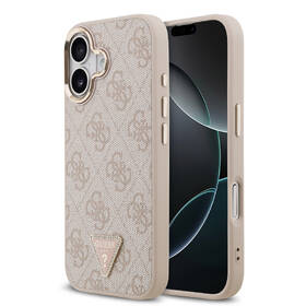 Kryt na mobil Guess PU Leather 4G Triangle Logo Gold Frame MagSafe na Apple iPhone 17 ružový

 obrázok produktu 1 z 7