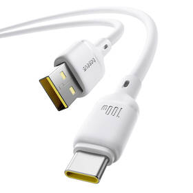Kábel Baseus Silky USB/USB-C, 100W, 1m biely

 obrázok produktu 3 z 7