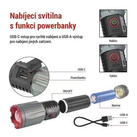 Lampáš EMOS LED NABÍJACIA KOVOVÁ VEĽKÁ 3000 lm, 5 000 mAh čierna

 obrázok produktu 2 z 8
