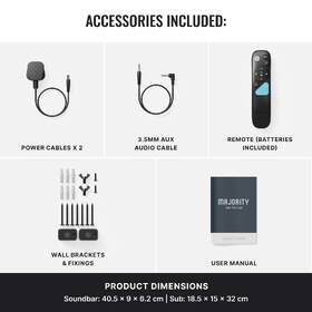 Soundbar Majority Axis 2.1 Atmos čierny

 obrázok produktu 7 z 8