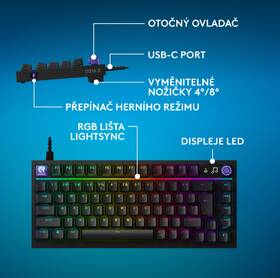 Klávesnica Logitech G316 X 75 - CZ/SK layout čierna

 obrázok produktu 15 z 19