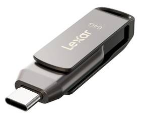 USB flashdisk Lexar JumpDrive D400 Dual, 64GB sivý

 obrázok produktu 4 z 6