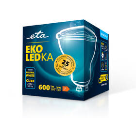 LED žiarovka ETA EKO LEDka bodová 7W, GU10, neutrálna biela 

 obrázok produktu 3 z 3