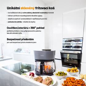 Fritéza teplovzdušná Lauben Glass&SteamAir® Fryer 4500BG 

 obrázok produktu 8 z 16