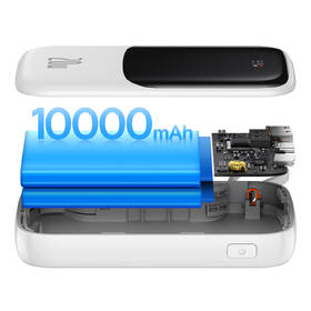 Powerbank Baseus Qpow Pro 10000mAh, 20W, s káblom Lightning biely

 obrázok produktu 6 z 17
