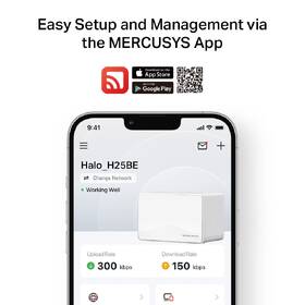 Kompletný Wi-Fi systém Mercusys Halo H25BE BE3600 Mesh Wi-Fi 7 (2 ks) biely

 obrázok produktu 6 z 7