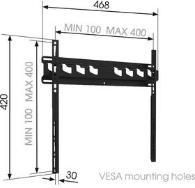 Držiak na TV Vogel’s MA3000 pevný, pre uhlopriečky 32" až 65", nosnosť 60 kg 

 obrázok produktu 1 z 5