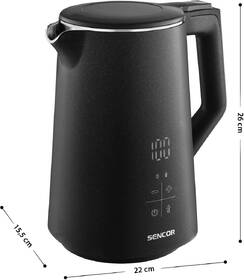 Rýchlovarná kanvica Sencor SWK 0600BK čierna

 obrázok produktu 2 z 17