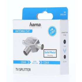 Anténny rozbočovač Hama pre TV, koax zásuvka - 2 koax vidlice 

 obrázok produktu 1 z 1