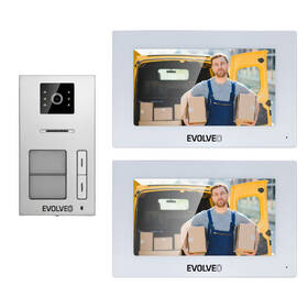 Dverný videotelefón Evolveo EVOLVEO DoorPhone AP2-2 drôtový, pre dva byty s aplikáciou biely

 obrázok produktu 1 z 8