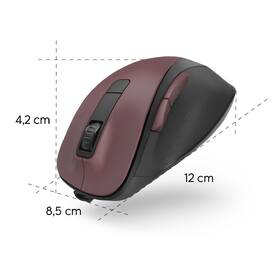 Myš Hama MW-500 Recharge vínová

 obrázok produktu 5 z 6
