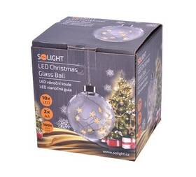 LED dekorácie Solight guľa sklenená, 10LED, 2x AA, IP20 

 obrázok produktu 7 z 7