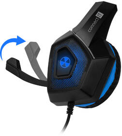 Headset Connect IT Battle RNBW Edition 2 čierny/modrý

 obrázok produktu 4 z 7