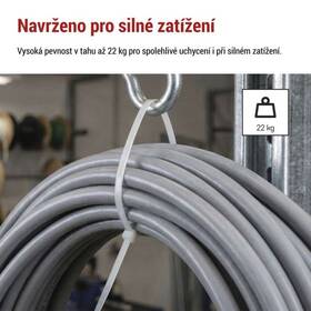 Sťahovacie pásky EMOS 300×4,8MM, 100KS biele

 obrázok produktu 9 z 10
