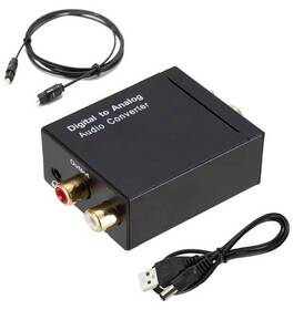 DAC prevodník WG digilátny signál na analóg RCA L/R 3,5 mm čierny

 obrázok produktu 2 z 5
