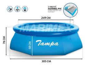 Bazén Marimex Tampa 3,05 x 0,76 m, vrátane kartušovej filtrácie 

 obrázok produktu 4 z 13
