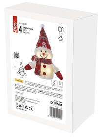 LED dekorácie EMOS vianočný snehuliak, 25 cm, 3x AA, vnútorné, teplá biela 

 obrázok produktu 9 z 9