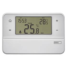Termostat EMOS izbový, programovateľný, drôtový, OpenTherm, P5606OT 

 obrázok produktu 1 z 10